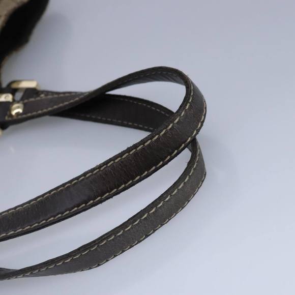 GUCCI GG Canvas Hand Bag Web Sherry Line Beige Gold 211935 Auth 99143 - Picture 7 of 16